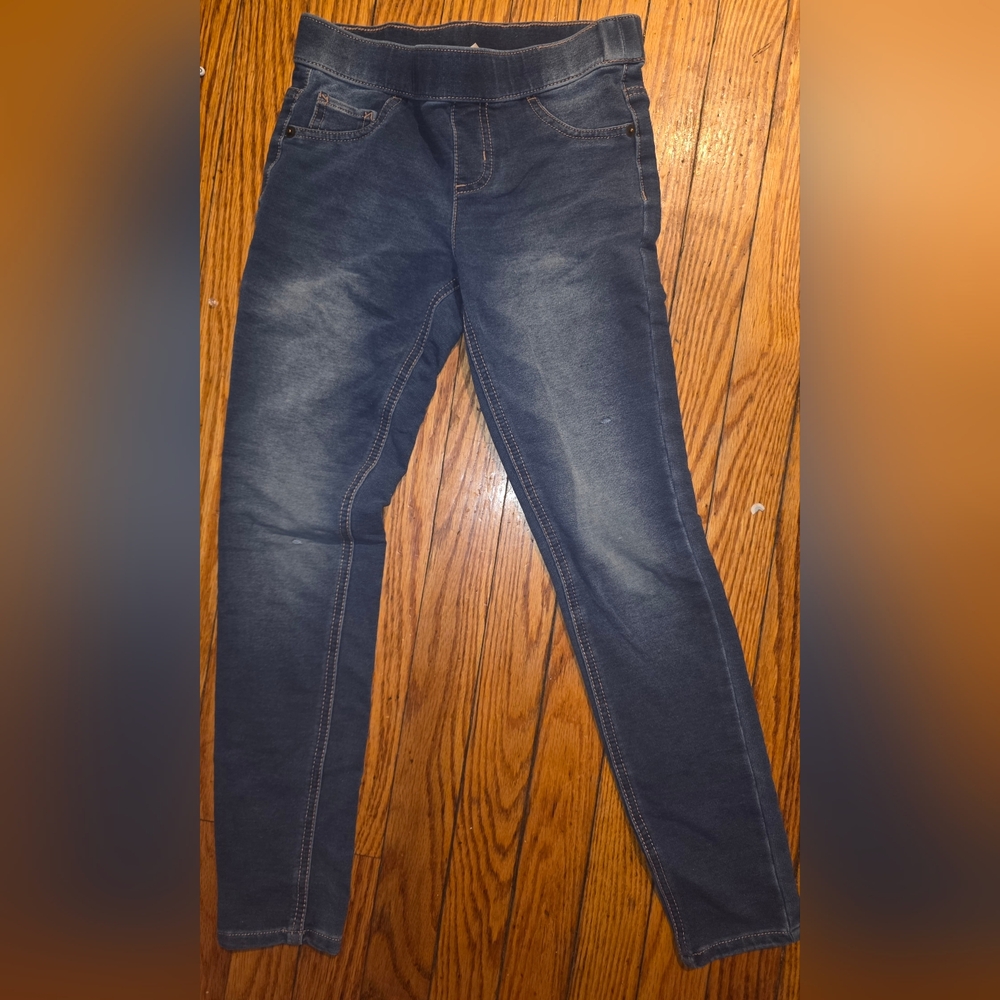 Justice Girls Dark Blue Stretch Jean Leggings